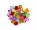 Koraliki Akrylowe Szlifowane Diamenciki Transparentne Mix Kolorów 6mm 50szt
