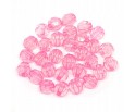 Koraliki Szlifowane Akrylowe Kulki Kuleczki 6mm Różowe Jasne 50szt