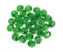 Koraliki Szlifowane Akrylowe Kulki Kuleczki 6mm Zielone ciemne 50szt