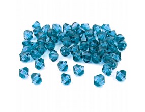 Koraliki Akrylowe Szlifowane Diamenciki 6mm 200szt Seledynowe