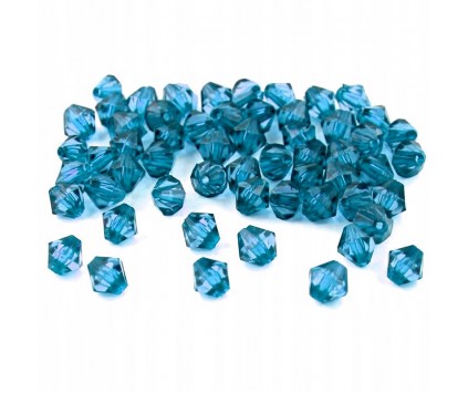 Koraliki Akrylowe Szlifowane Diamenciki 6mm 200szt Seledynowe