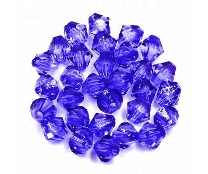 Koraliki Szlifowane Diamenciki 6mm 200sz Granatowe