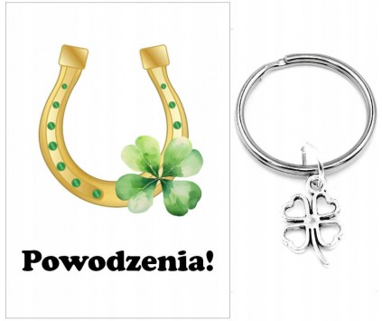Brelok Powodzenia Koniczyna Rozpoczęcie Roku Upominek Uczeń Uczennica