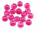 KORALIKI AKRYLOWE KULECZKI KULKI TRANSPARENTNE RÓŻOWE CIEMNE 6mm 200szt