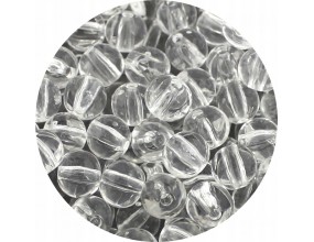 KORALIKI AKRYLOWE TRANSPARENTNE KULKI PRZEZROCZYSTE BEZBARWNE 8mm 50szt