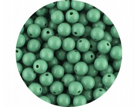 Koraliki Gładkie Klasyczne w Kształcie Kulki 8mm 50szt Akryl Seledynowe