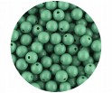 Koraliki Gładkie Klasyczne w Kształcie Kulki 8mm 50szt Akryl Seledynowe