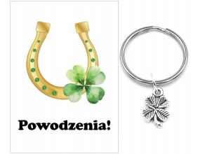 Brelok Powodzenia Koniczyna Rozpoczęcie Roku Prezent Uczeń Uczennica