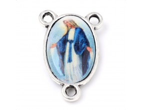 ŁĄCZNIK DO RÓŻAŃCA MEDALIK ŚRODEK ROZDZIELACZ ZAWIESZKA MARYJA 1szt