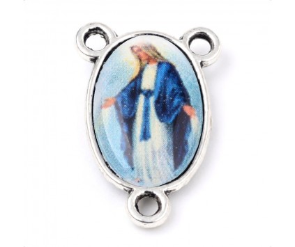 ŁĄCZNIK DO RÓŻAŃCA MEDALIK ŚRODEK ROZDZIELACZ ZAWIESZKA MARYJA 1szt