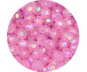 KORALIKI SZLIFOWANE OPALIZUJĄCE BŁYSZCZĄCE AKRYLOWE RÓŻOWE JASNE 8mm 50szt