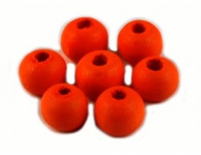 KORALIKI DREWNIANE 10mm KULE pomarańczowe 50szt