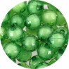 Koraliki Akrylowe Fasetowane "Koralik w Koraliku" 10mm Zielone 20szt