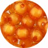 Koraliki Akrylowe Fasetowane "Koralik w Koraliku" 10mm Pomarańczowe 20szt
