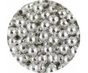 Kulki Kuleczki Dystansowe Przekładki 4mm do Biżuterii Metalowe Srebrne 50sz