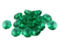 Koraliki octageny akrylowe 14mm zielone 8szt