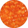 Koraliki Szlifowane Akrylowe Kulki Kuleczki 6mm Pomarańczowe 50szt