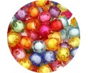 Koraliki Akrylowe "Koralik w Koraliku" Kostki Diamenciki 8mm Mix 50szt