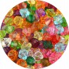 Koraliki Akrylowe Szlifowane Diamenciki Transparentne Mix Kolorów 8mm 50szt