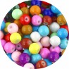 KORALIKI SZKLANE POWLEKANE KULKI GŁADKIE DO BIŻUTERII MIX 8mm 50szt