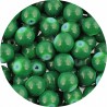 KORALIKI SZKLANE POWLEKANE KULKI GŁADKIE DO BIŻUTERII ZIELONE C. 8mm 50szt