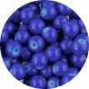 KORALIKI SZKLANE POWLEKANE KULKI GŁADKIE DO BIŻUTERII GRANATOWE 8mm 50szt