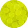 KORALIKI SZKLANE MROŻONE LODOWE MATOWE KULKI ŻÓŁTE NEON. 8mm 50szt