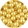 KORALIKI SZKLANE PERŁY PEREŁKI PERŁA KULKI 8mm ZŁOTE 50szt