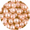 KORALIKI SZKLANE PERŁY PEREŁKI PERŁA KULKI 8mm POMARAŃCZOWE J. 50szt