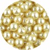 KORALIKI SZKLANE PERŁY PEREŁKI PERŁA KULKI 8mm ŻÓŁTE 50szt