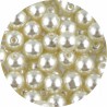 KORALIKI SZKLANE PERŁY PEREŁKI PERŁA KULKI 8mm ECRU 50szt