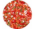 Koraliki Szklane Drobne SEEDS 20gr 1500szt do Bransoletki Dekoracji Pomarań