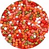 Koraliki Szklane Drobne SEEDS 20gr 1500szt do Bransoletki Dekoracji Pomarań