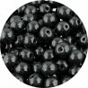 KORALIKI SZKLANE PERŁY PEREŁKI PERŁA KULKI 8mm CZARNE 50szt