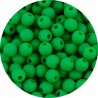 Koraliki Gładkie Klasyczne w Kształcie Kulki 6mm Akryl Zielone 50szt