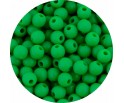 Koraliki Gładkie Klasyczne w Kształcie Kulki 6mm Akryl Zielone 50szt