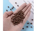 Koraliki Gładkie Klasyczne w Kształcie Kulki 6mm Akryl Brązowe 50szt