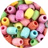 KORALIKI AKRYLOWE PRZEKŁADKI BECZUŁKI OWALNE PASTELOWE 9mm MIX 50szt
