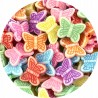 KORALIKI AKRYLOWE MOTYLKI MOTYLE MOTYL DO BIŻUTERII PASTELOWE 14mm MIX 50sz