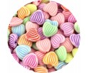 KORALIKI AKRYLOWE SERCA SERDUSZKA SERCE PASTELOWE 11mm MIX 50szt