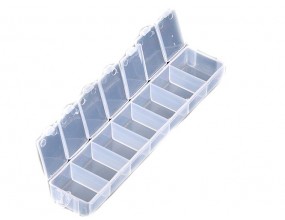 ORGANIZER NA KORALIKI 7 przeg. 15,5x3,3x1,8 cm 1sztuka