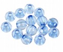 KORALIKI AKRYLOWE KULECZKI KULKI TRANSPARENTNE NIEBIESKIE JASNE 6mm 100szt