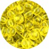 KORALIKI AKRYLOWE TRANSPARENTNE KULE KULKI ŻÓŁTE 8mm 50szt