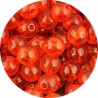KORALIKI AKRYLOWE TRANSPARENTNE KULE KULKI CZERWONE 8mm 50szt