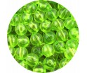 KORALIKI AKRYLOWE TRANSPARENTNE KULE KULKI ZIELONE JSANE 8mm 50szt