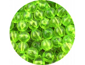 KORALIKI AKRYLOWE TRANSPARENTNE KULE KULKI ZIELONE JSANE 8mm 50szt