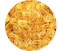 KORALIKI AKRYLOWE TRANSPARENTNE KULE KULKI POMARAŃCZOWE JASNE 8mm 50szt