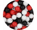 Miks Zestaw Koralików Koraliki Kulki Gładkie Akryl do Biżuterii 50szt 8mm