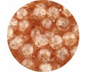 KORALIKI SZKLANE CRACKLE "SPĘKANE" KULE POMARAŃCZOWE JASNE 8mm 50szt