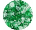 KORALIKI SZKLANE CRACKLE DWUBARWNE BIAŁO - ZIELONE C. 8mm 50szt